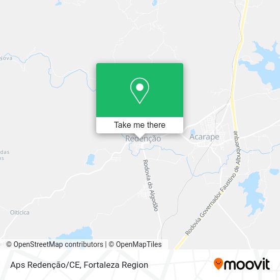 Aps Redenção/CE map