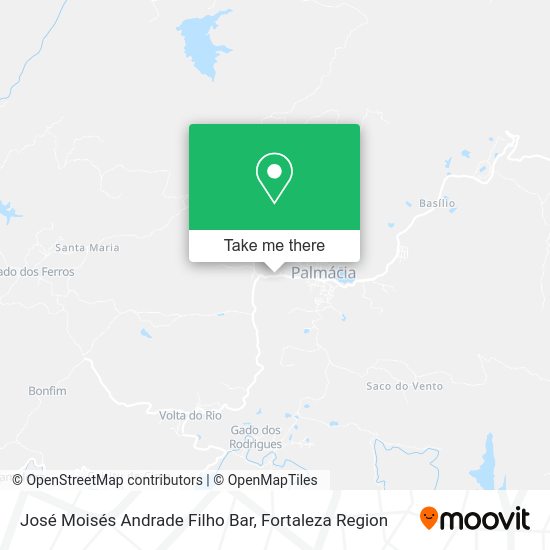 José Moisés Andrade Filho Bar map