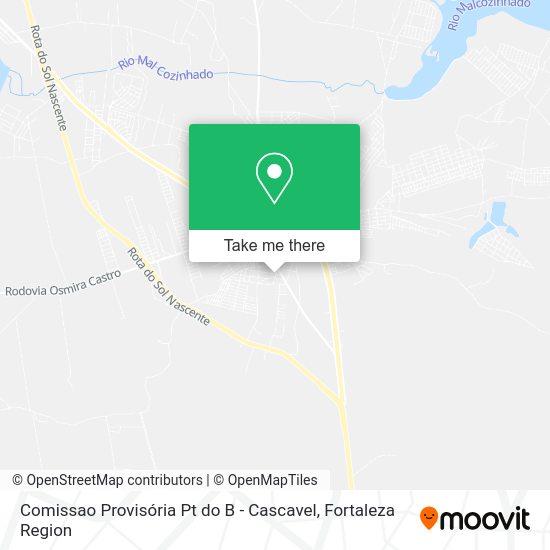 Comissao Provisória Pt do B - Cascavel map