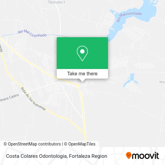 Costa Colares Odontologia map