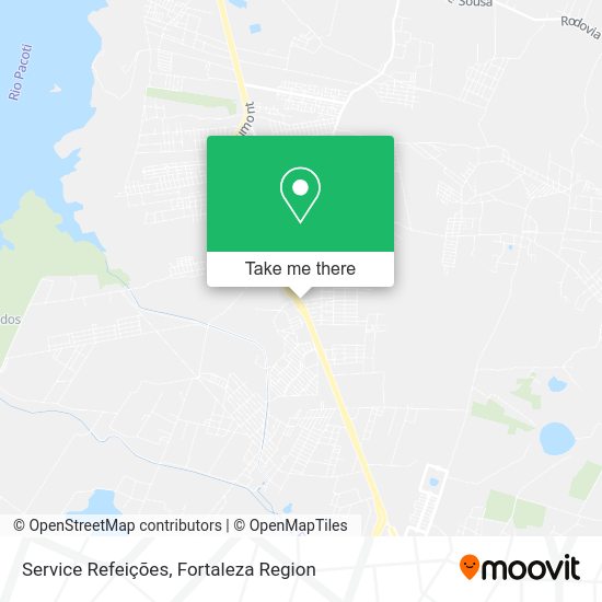 Service Refeições map