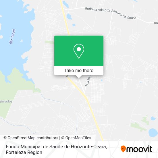 Fundo Municipal de Saude de Horizonte-Ceará map
