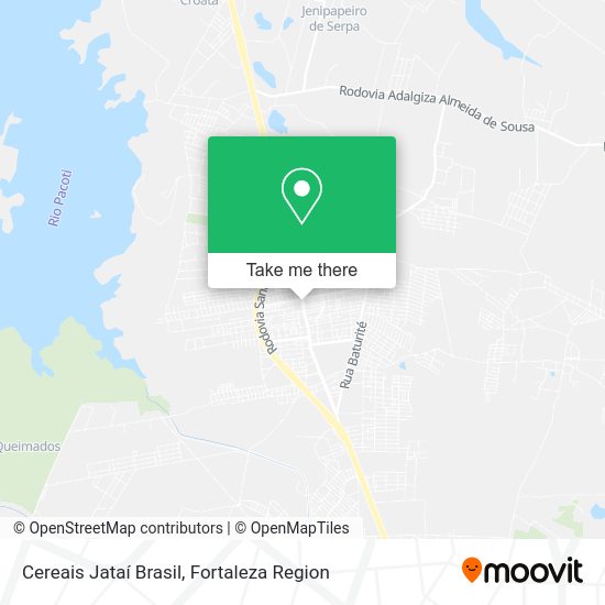 Cereais Jataí Brasil map