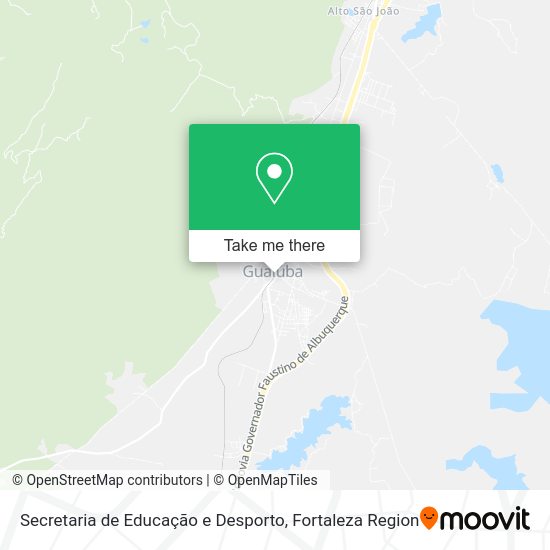 Secretaria de Educação e Desporto map