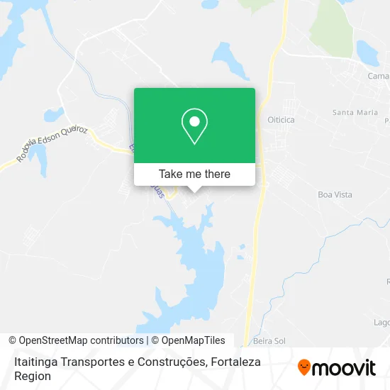 Itaitinga Transportes e Construções map