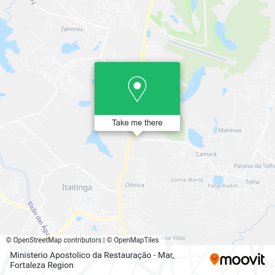 Ministerio Apostolico da Restauração - Mar map