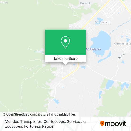 Mendes Transportes, Confeccoes, Servicos e Locações map