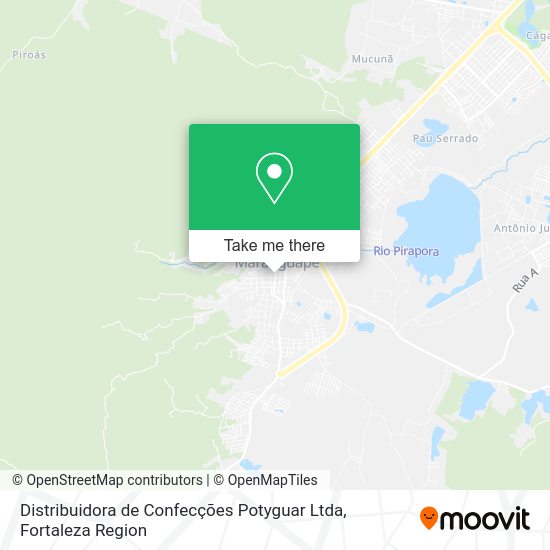 Distribuidora de Confecções Potyguar Ltda map