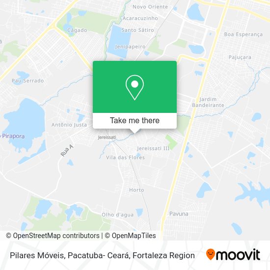 Pilares Móveis, Pacatuba- Ceará map