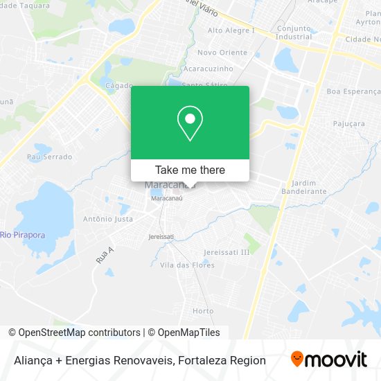 Aliança + Energias Renovaveis map