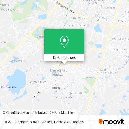 V & L Comércio de Eventos map