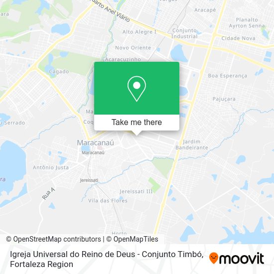 Igreja Universal do Reino de Deus - Conjunto Timbó map