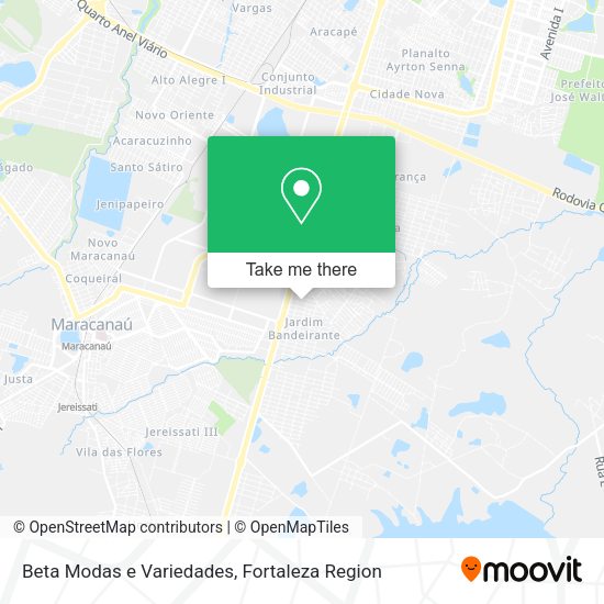 Beta Modas e Variedades map