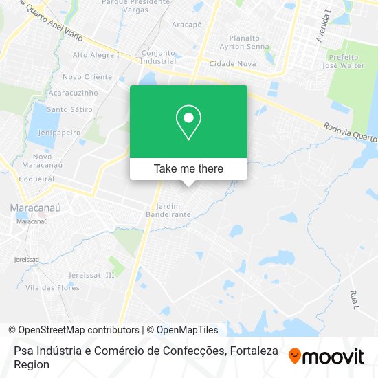 Psa Indústria e Comércio de Confecções map