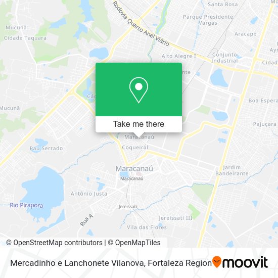 Mercadinho e Lanchonete Vilanova map