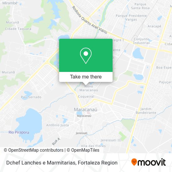 Dchef Lanches e Marmitarias map