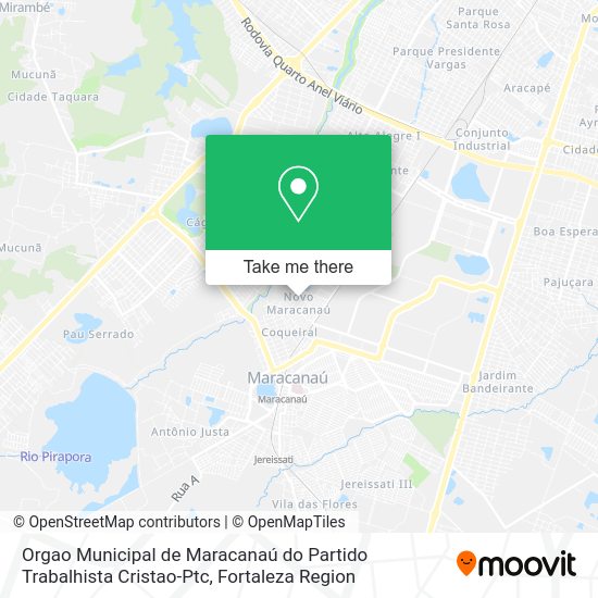 Orgao Municipal de Maracanaú do Partido Trabalhista Cristao-Ptc map