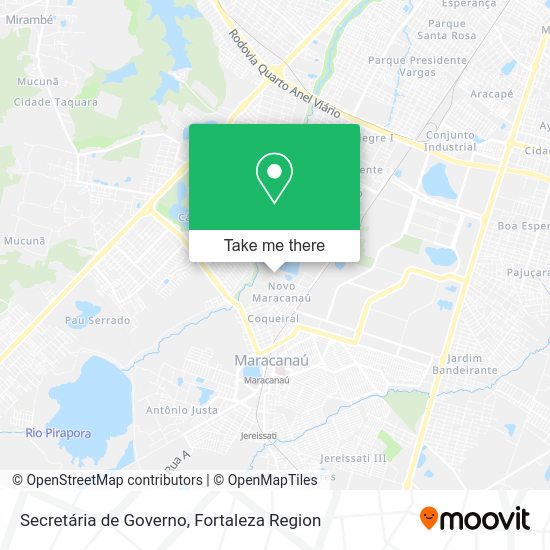 Secretária de Governo map