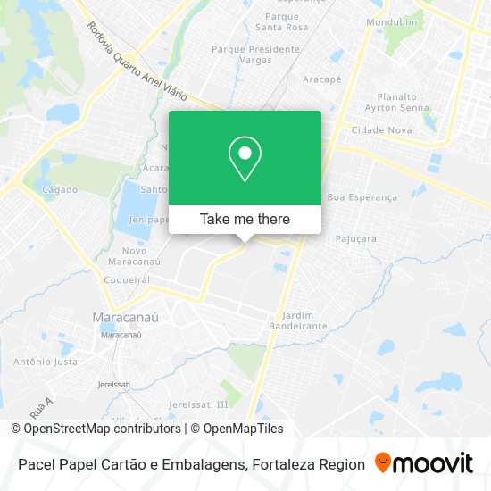 Pacel Papel Cartão e Embalagens map