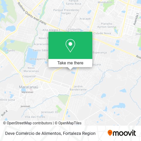 Deve Comércio de Alimentos map