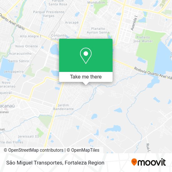 São Miguel Transportes map