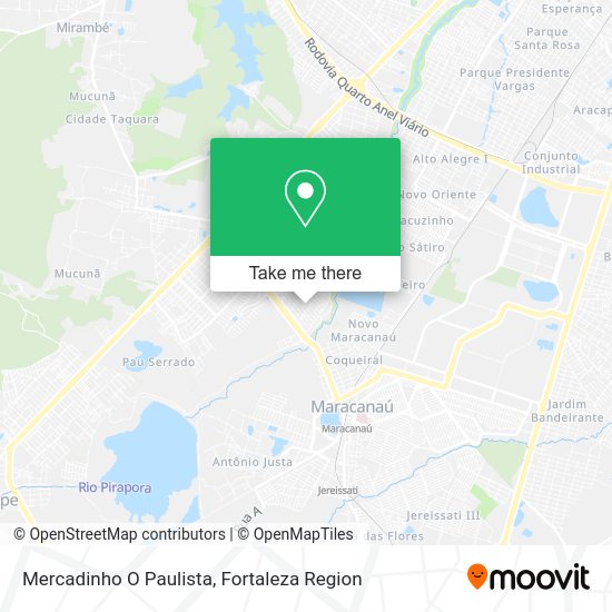 Mercadinho O Paulista map