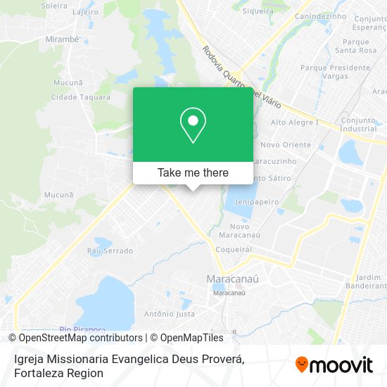 Igreja Missionaria Evangelica Deus Proverá map