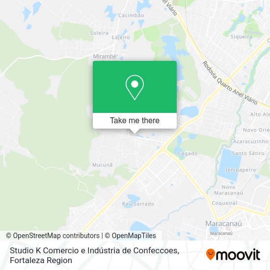 Studio K Comercio e Indústria de Confeccoes map