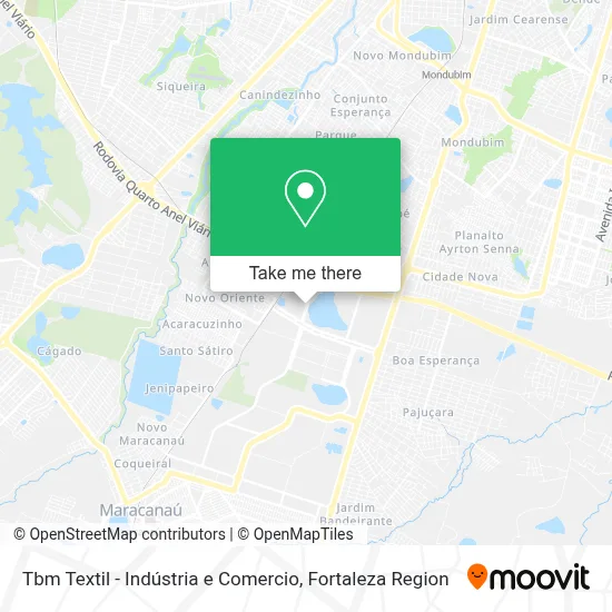 Tbm Textil - Indústria e Comercio map