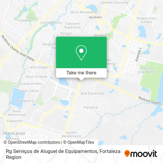 Rg Serviços de Aluguel de Equipamentos map