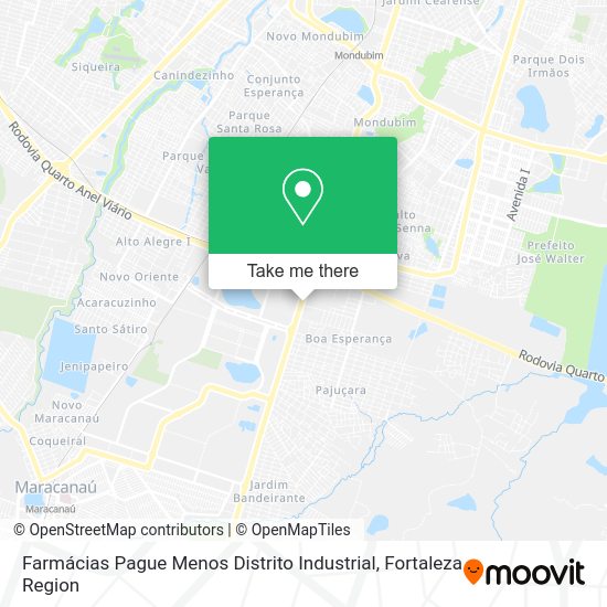 Farmácias Pague Menos Distrito Industrial map