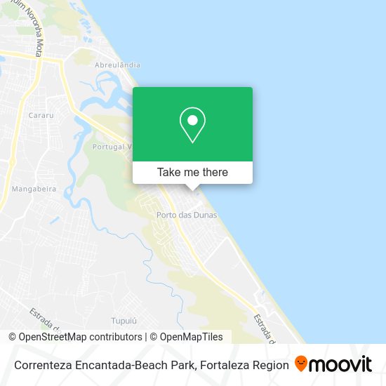 Correnteza Encantada-Beach Park map