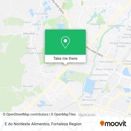 E do Nordeste Alimentos map