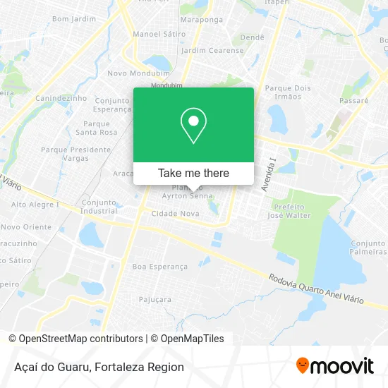 Açaí do Guaru map