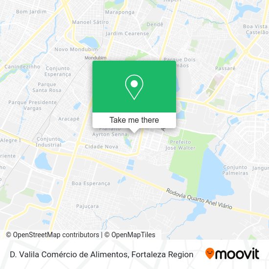 D. Valila Comércio de Alimentos map