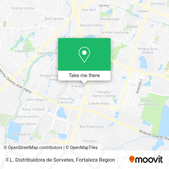 F.L. Distribuidora de Sorvetes map
