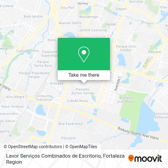 Lavor Serviços Combinados de Escritorio map