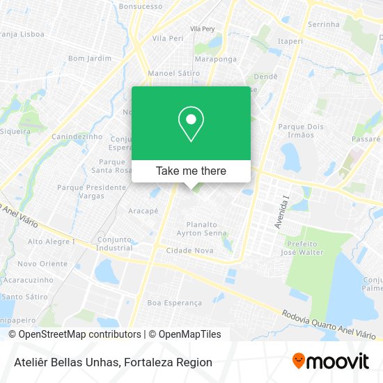 Ateliêr Bellas Unhas map