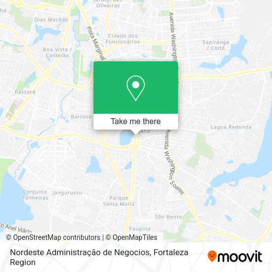 Nordeste Administração de Negocios map