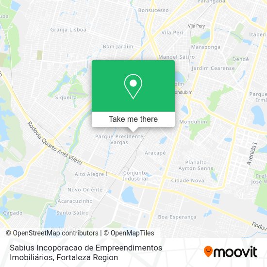 Sabius Incoporacao de Empreendimentos Imobiliários map