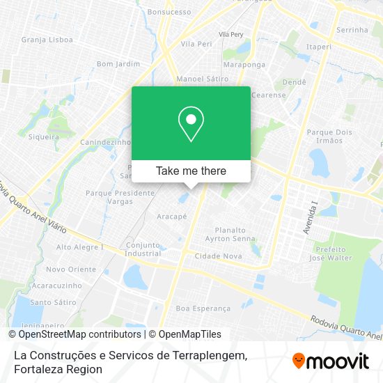 La Construções e Servicos de Terraplengem map