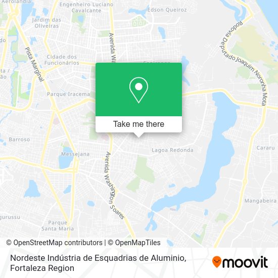 Nordeste Indústria de Esquadrias de Aluminio map