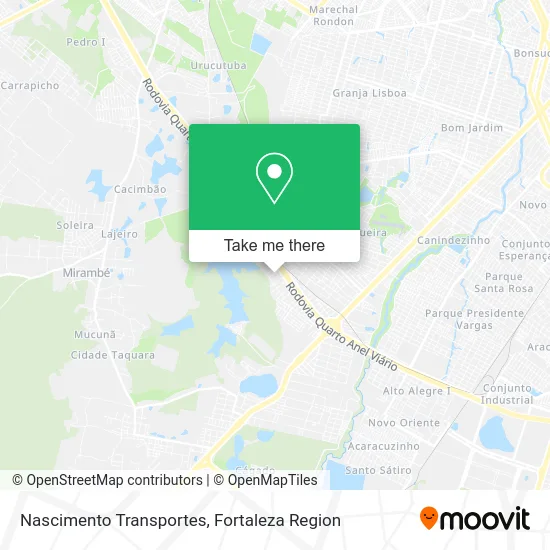 Nascimento Transportes map