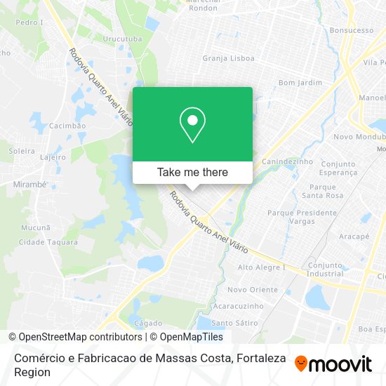 Comércio e Fabricacao de Massas Costa map