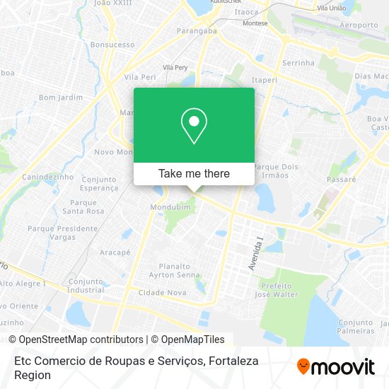 Etc Comercio de Roupas e Serviços map