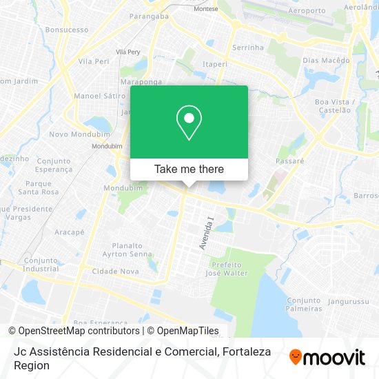 Jc Assistência Residencial e Comercial map