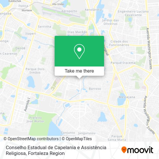 Conselho Estadual de Capelania e Assistência Religiosa map
