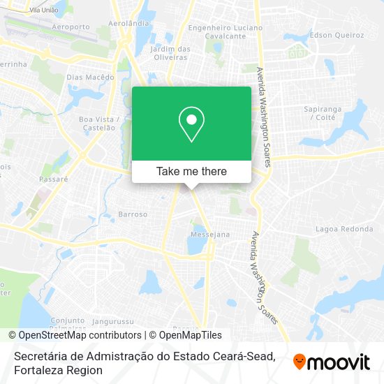 Secretária de Admistração do Estado Ceará-Sead map
