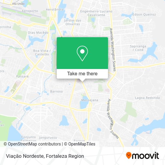 Viação Nordeste map