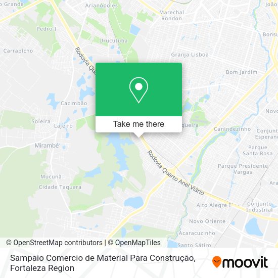 Sampaio Comercio de Material Para Construção map
